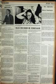 Página do jornal Unitário de abril de 1972