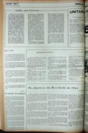 Página do jornal Unitário de abril de 1972