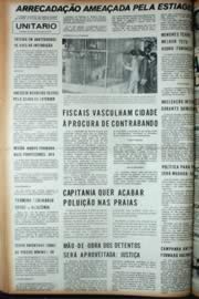 Página do jornal Unitário de abril de 1972