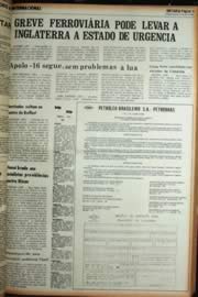 Página do jornal Unitário de abril de 1972