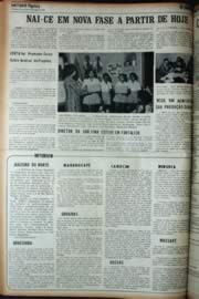Página do jornal Unitário de abril de 1972