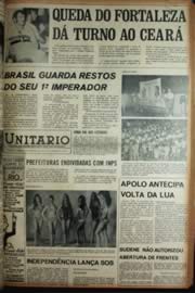 Página do jornal Unitário de abril de 1972