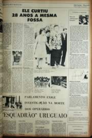 Página do jornal Unitário de abril de 1972