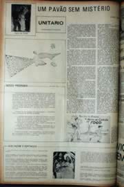 Página do jornal Unitário de abril de 1972