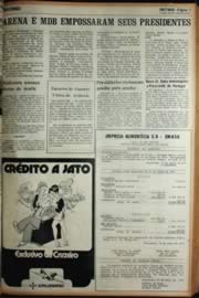 Página do jornal Unitário de abril de 1972