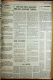 Página do jornal Unitário de maio de 1972