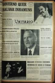 Página do jornal Unitário de maio de 1972