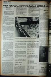 Página do jornal Unitário de maio de 1972