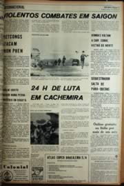 Página do jornal Unitário de maio de 1972