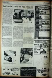 Página do jornal Unitário de maio de 1972
