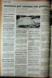 Página do jornal Unitário de maio de 1972