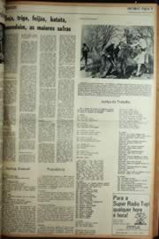 Página do jornal Unitário de maio de 1972