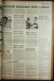 Página do jornal Unitário de maio de 1972