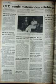 Página do jornal Unitário de maio de 1972