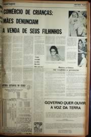 Página do jornal Unitário de maio de 1972
