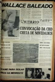 Página do jornal Unitário de maio de 1972