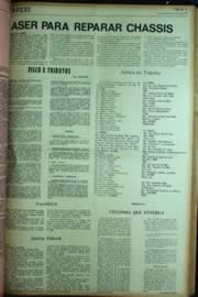 Página do jornal Unitário de maio de 1972