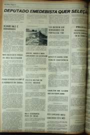 Página do jornal Unitário de maio de 1972