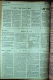 Página do jornal Unitário de maio de 1972
