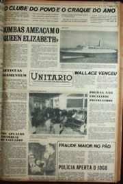 Página do jornal Unitário de maio de 1972