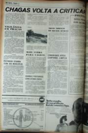 Página do jornal Unitário de maio de 1972