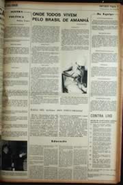 Página do jornal Unitário de maio de 1972