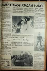 Página do jornal Unitário de maio de 1972