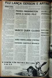 Página do jornal Unitário de maio de 1972