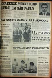 Página do jornal Unitário de maio de 1972