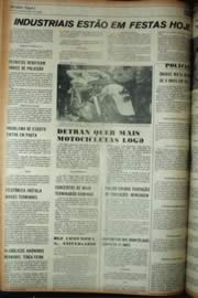 Página do jornal Unitário de maio de 1972