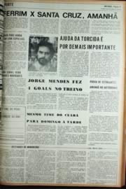 Página do jornal Unitário de maio de 1972
