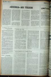 Página do jornal Unitário de maio de 1972