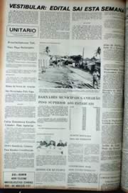 Página do jornal Unitário de maio de 1972