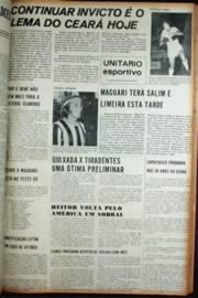 Página do jornal Unitário de maio de 1972