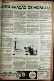 Página do jornal Unitário de maio de 1972