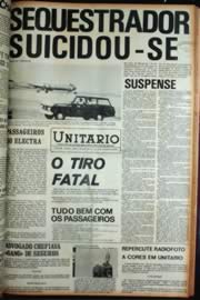 Página do jornal Unitário de maio de 1972