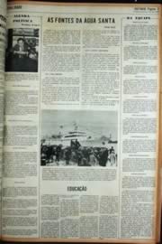 Página do jornal Unitário de maio de 1972