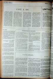 Página do jornal Unitário de maio de 1972