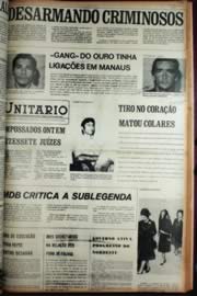 Página do jornal Unitário de junho de 1972