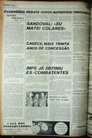 Página do jornal Unitário de junho de 1972