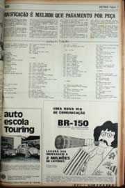 Página do jornal Unitário de junho de 1972
