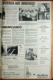 Página do jornal Unitário de junho de 1972