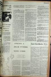 Página do jornal Unitário de junho de 1972
