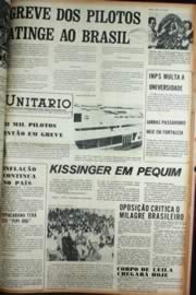 Página do jornal Unitário de junho de 1972