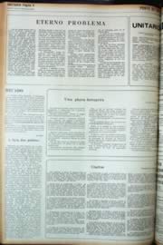 Página do jornal Unitário de junho de 1972