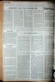 Página do jornal Unitário de junho de 1972