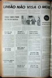 Página do jornal Unitário de junho de 1972