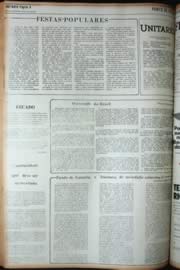 Página do jornal Unitário de junho de 1972