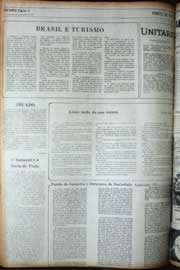 Página do jornal Unitário de junho de 1972