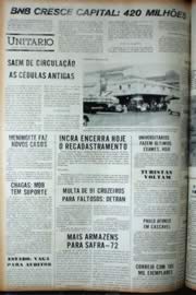 Página do jornal Unitário de junho de 1972